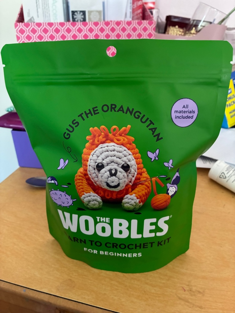 Gus the Orangutan Wobles Crochet Kit